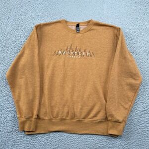 Whistler Canada Sweatshirt Mens XL Orange Graphic Pullover